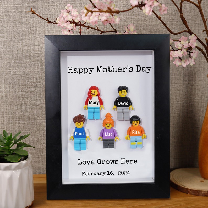 Personalized Tiny Figure With Frame For Mom Mother's Day Gift Ideas