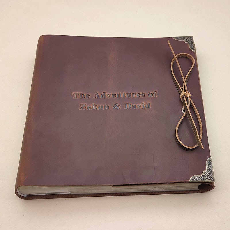 Personalized Genuine Leather Photo Album Our Adventure Book Valentine's Day Anniversary Gift For Couple