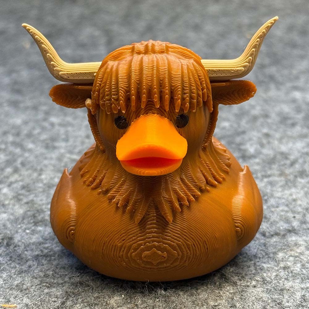 Halloween Highland Cow Duck For Home Decor