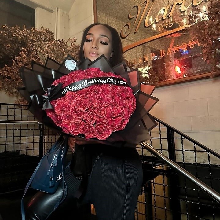 Glitter Rose Bouquet Valentines Gift For Lover