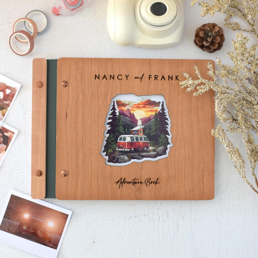 Personalized Our Adventure Book Scrapbook Couples Travel Album Anniversary Gift Valentines Gift Christmas Gift