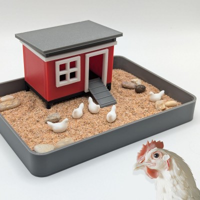 Chicken Zen Sand Garden Desk Accessory Gift For Kids