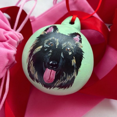 Personalized Pet Ornament Ball For Christmas Tree