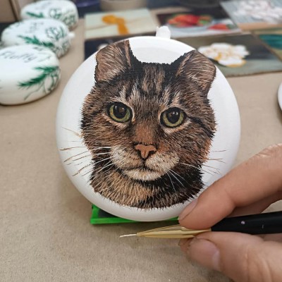 Personalized Pet Ornament Ball For Christmas Tree