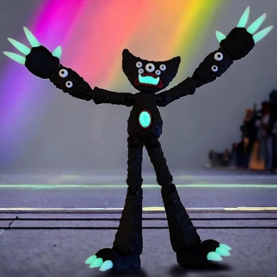 Horror Monster Figures with Glowing Teeth and Limbs For Gift Ideas 7 Inches