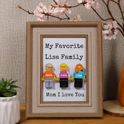 Personalized Tiny Figure With Frame For Mom Mother's Day Gift Ideas