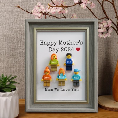 Personalized Tiny Figure With Frame For Mom Mother's Day Gift Ideas