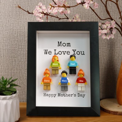 Personalized Tiny Figure With Frame For Mom Mother's Day Gift Ideas