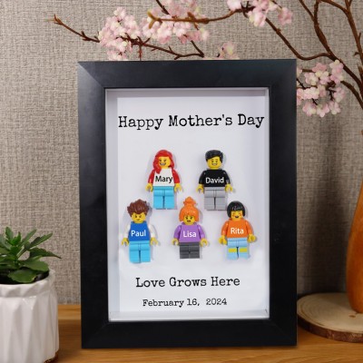 Personalized Tiny Figure With Frame For Mom Mother's Day Gift Ideas