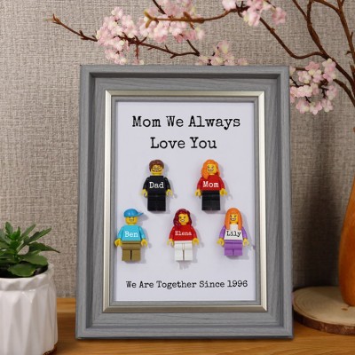 Personalized Tiny Figure With Frame For Mom Mother's Day Gift Ideas