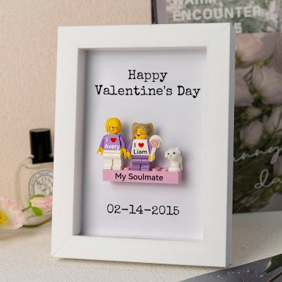 Personalized Tiny Figure With Frame For Couple Valentine's Day Gift Ideas