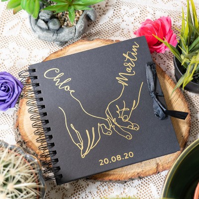 Personalized Couples Scrapbook Valentine's Anniversary Photo Album Couple Gifts 