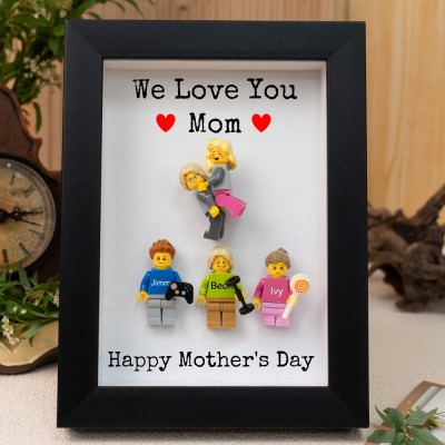 Personalized Tiny Figure With Frame For Mom Mother's Day Gift Ideas