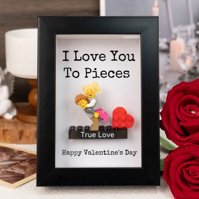 Personalized Tiny Figure With Frame For Couple Valentine's Day Gift Ideas