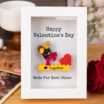 Personalized Tiny Figure With Frame For Couple Valentine's Day Gift Ideas