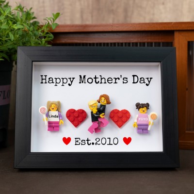 Personalized Tiny Figure With Frame For Mom Mother's Day Gift Ideas