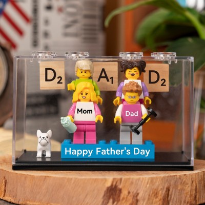 Personalized Tiny Figure With Box For Dad Father's Day Gift Ideas