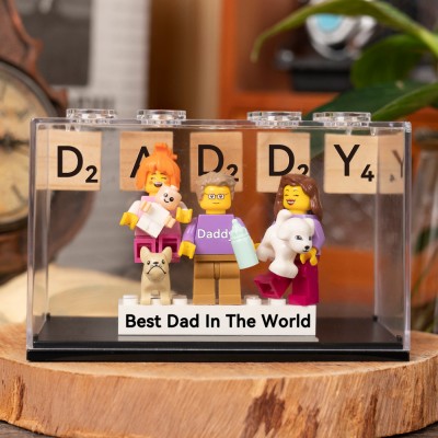 Personalized Tiny Figure With Box For Dad Father's Day Gift Ideas