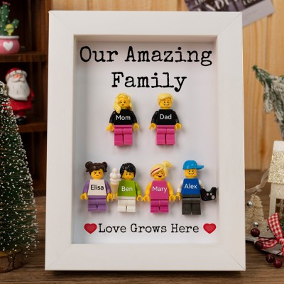 Personalized Tiny Figure With Frame For Family Gift Ideas