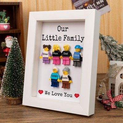 Personalized Tiny Figure With Frame For Family Gift Ideas
