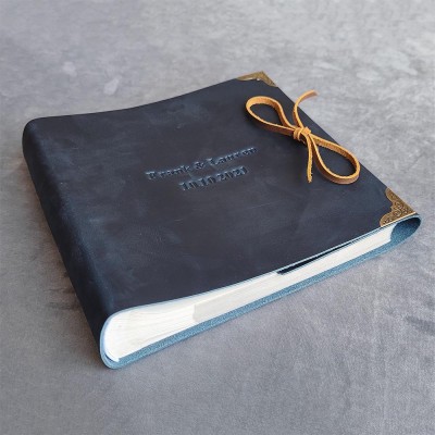Personalized Genuine Leather Photo Album Our Adventure Book Valentine's Day Anniversary Gift For Couple