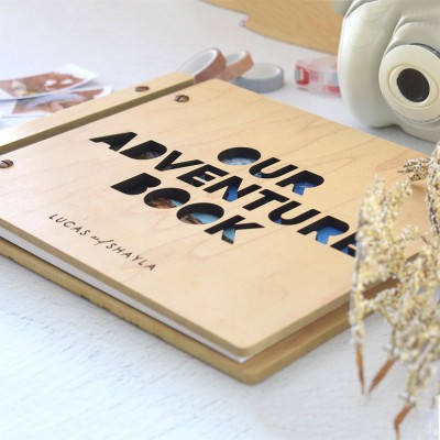 Personalized Our Adventure Book Scrapbook Couples Travel Album Anniversary Gift Valentines Gift Christmas Gift