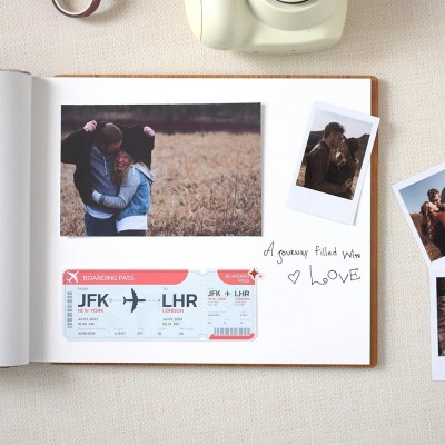 Personalized Our Adventure Book Scrapbook Couples Travel Album Anniversary Gift Valentines Gift Christmas Gift