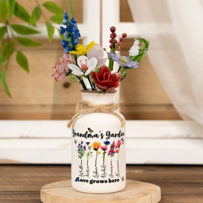 Glass Birth Month Flower Mother's Day Gift Spring Decoration Birthday Gift