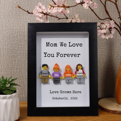 Personalized Tiny Figure With Frame For Mom Mother's Day Gift Ideas