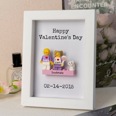 Personalized Tiny Figure With Frame For Couple Valentine's Day Gift Ideas