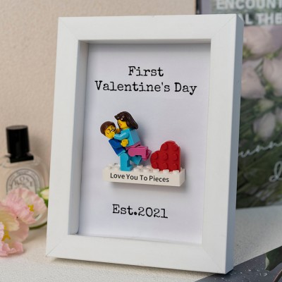 Personalized Tiny Figure With Frame For Couple Valentine's Day Gift Ideas