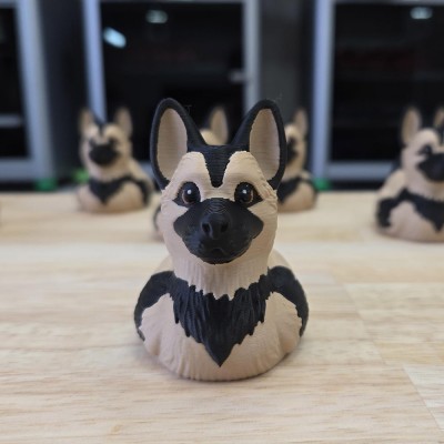 Shepherd Dog Fun Duck For Home Decor