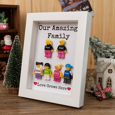 Personalized Tiny Figure With Frame For Family Gift Ideas
