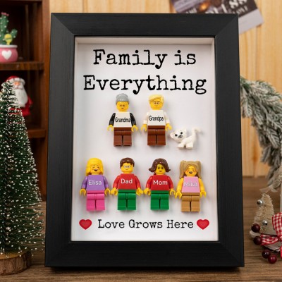 Personalized Tiny Figure With Frame For Family Gift Ideas