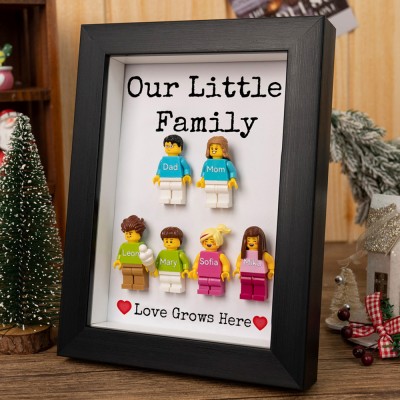 Personalized Tiny Figure With Frame For Family Gift Ideas