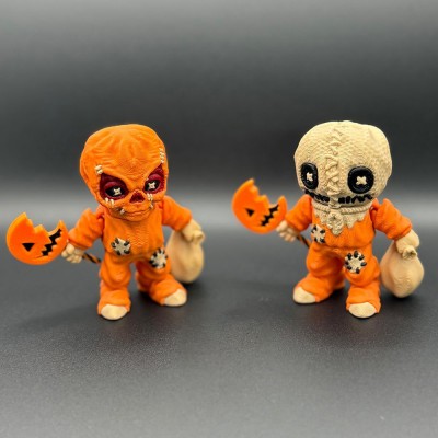 Set of 9 Mini Horror Figurines with Articulated Joint For Halloween Gift Ideas