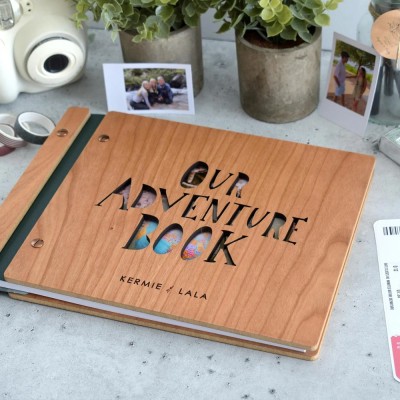 Personalized Our Adventure Book Scrapbook Couples Travel Album Anniversary Gift Valentines Gift Christmas Gift