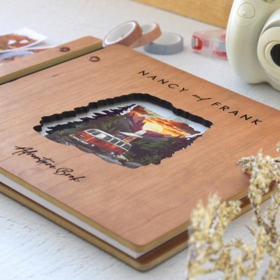 Personalized Our Adventure Book Scrapbook Couples Travel Album Anniversary Gift Valentines Gift Christmas Gift