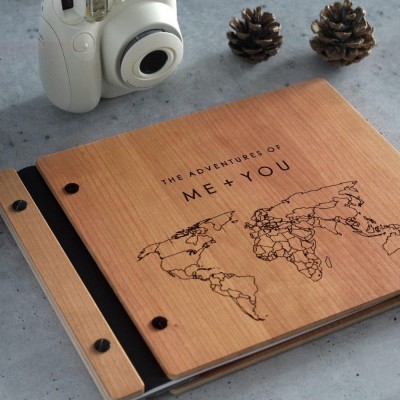 Personalized Our Adventure Book Scrapbook Couples Travel Album Anniversary Gift Valentines Gift Christmas Gift