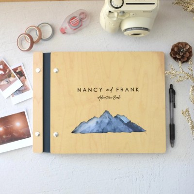 Personalized Our Adventure Book Scrapbook Couples Travel Album Anniversary Gift Valentines Gift Christmas Gift